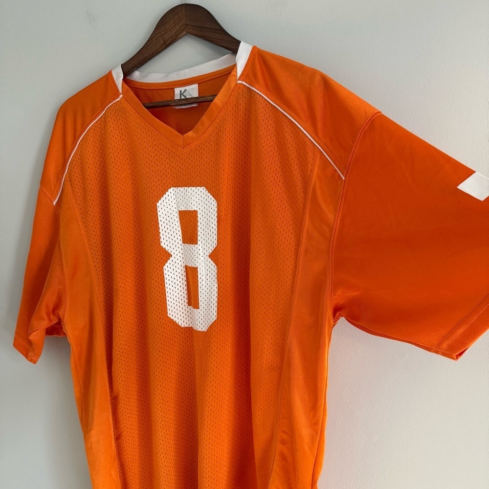 Men's Tennessee Orange V-Neck Football Jersey - Picture 3 of 9